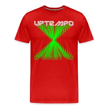 200 BPM Festival Techno Rave Geschenk - Männer Premium Bio T-Shirt - Rot - Vorne - Damien (186cm)