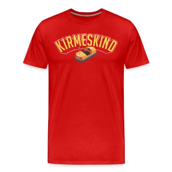 Rummel Kirmes Achterbahn Autoscooter Geschenk - Männer Premium Bio T-Shirt - Rot - Vorne - Damien (186cm)