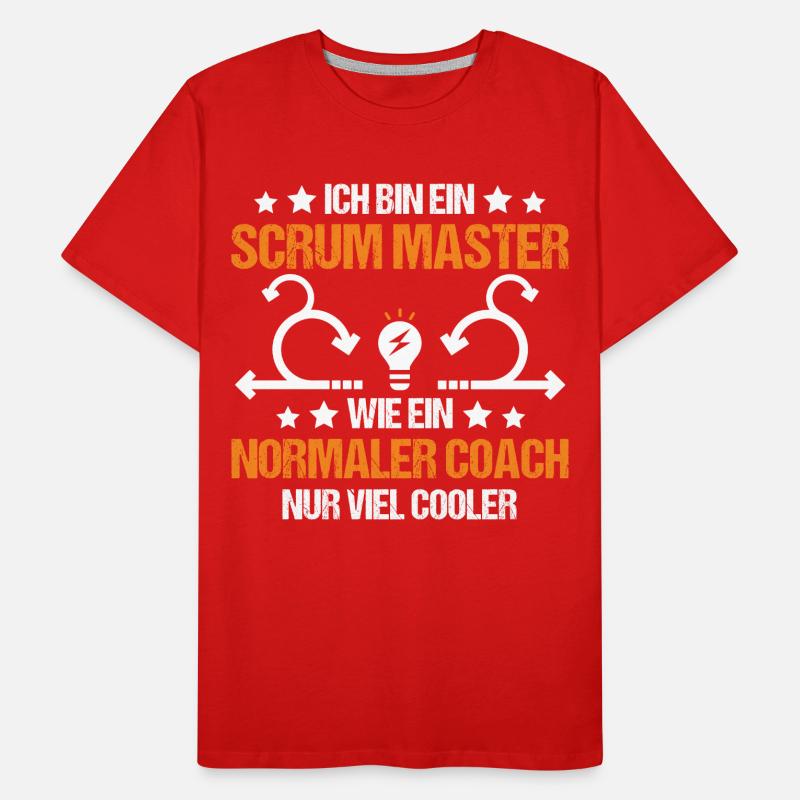 Agile Coach Scrum Master Geschenk Männer Premium Bio T-Shirt