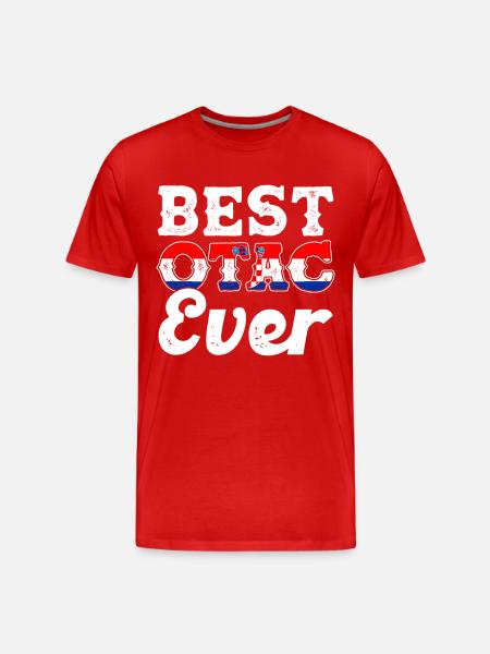 Hrvatska Croatia Croat Gift - Men's Premium Organic T-Shirt - red