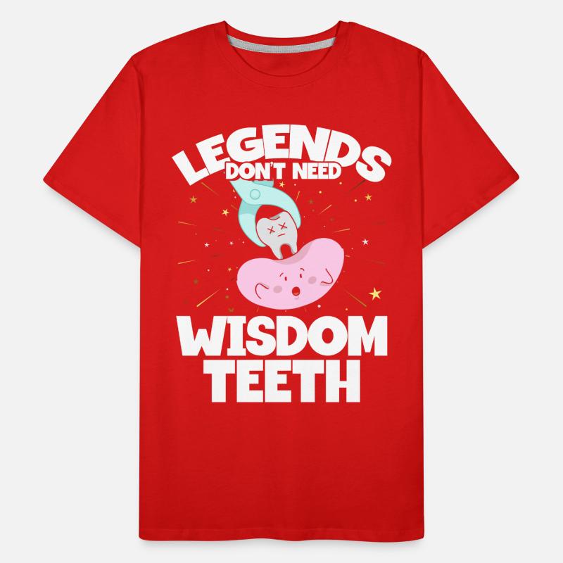 Wisdom Teeth Wisdom Tooth Patient Dentist Men's Premium Organic T-Shirt
