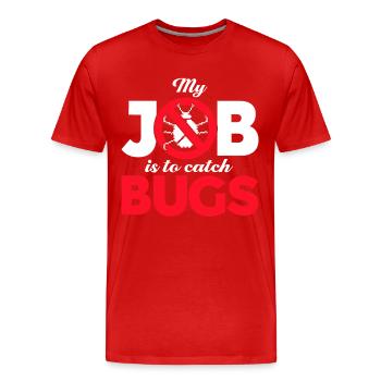 QA Ingenieur QA Tester Software Tester - Männer Premium Bio T-Shirt - Rot - Vorne - Damien (186cm)