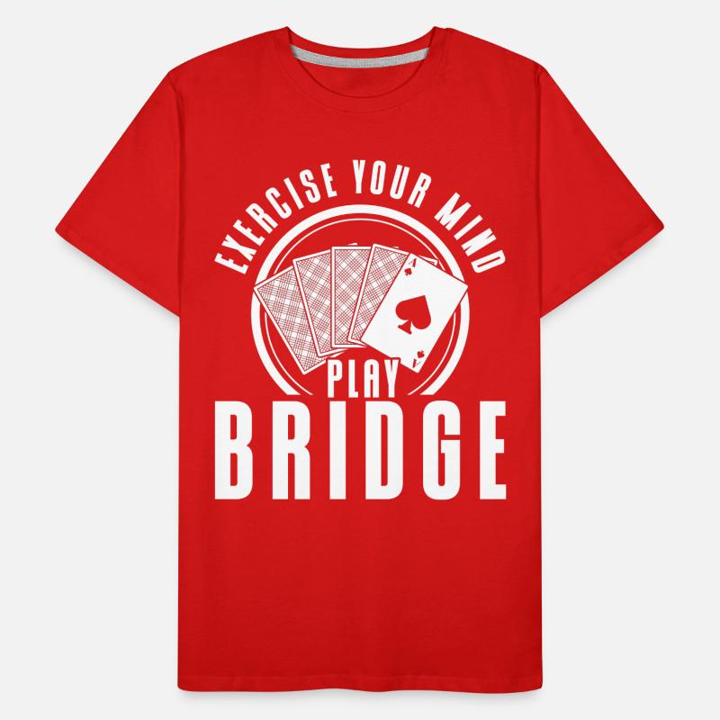 Train the mind game Bridge Men's Premium Organic T-Shirt