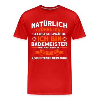 Lifeguard Swimming Pool Lifeguard Lifeguard Lifeguard - Men's Premium Organic T-Shirt - red - Front - Damien (186cm)