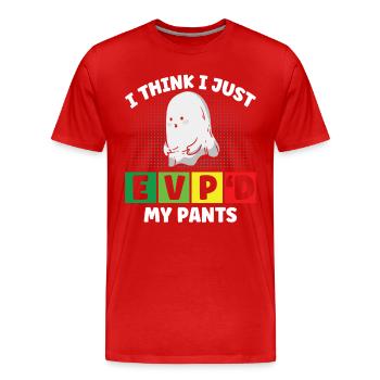 Ghost Hunters Ghosts Paranormal Investigation - Men's Premium Organic T-Shirt - red - Front - Damien (186cm)