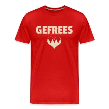 Gefrees Dorf Gemeinde Stadt Bayreuth - Männer Premium Bio T-Shirt - Rot - Vorne - Damien (186cm)