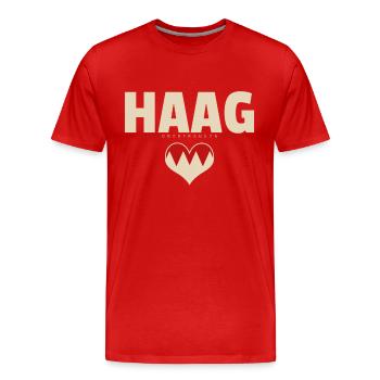 Haag Dorf Gemeinde Stadt Bayreuth - Männer Premium Bio T-Shirt - Rot - Vorne - Damien (186cm)