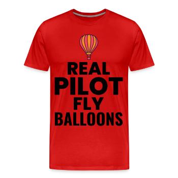 Montgolfière Montgolfière Montgolfière - T-shirt bio Premium Homme - rouge - Devant - Damien (186cm)