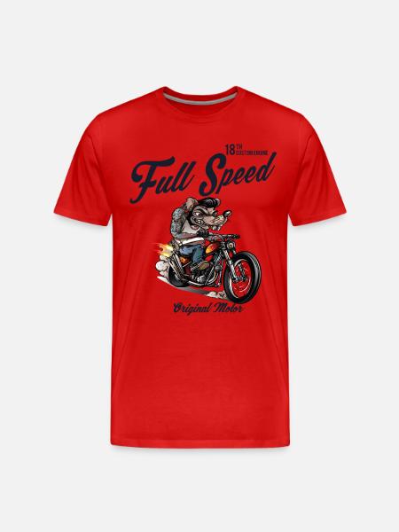 Full Speed Rat Race - Men's Premium Organic T-Shirt - red