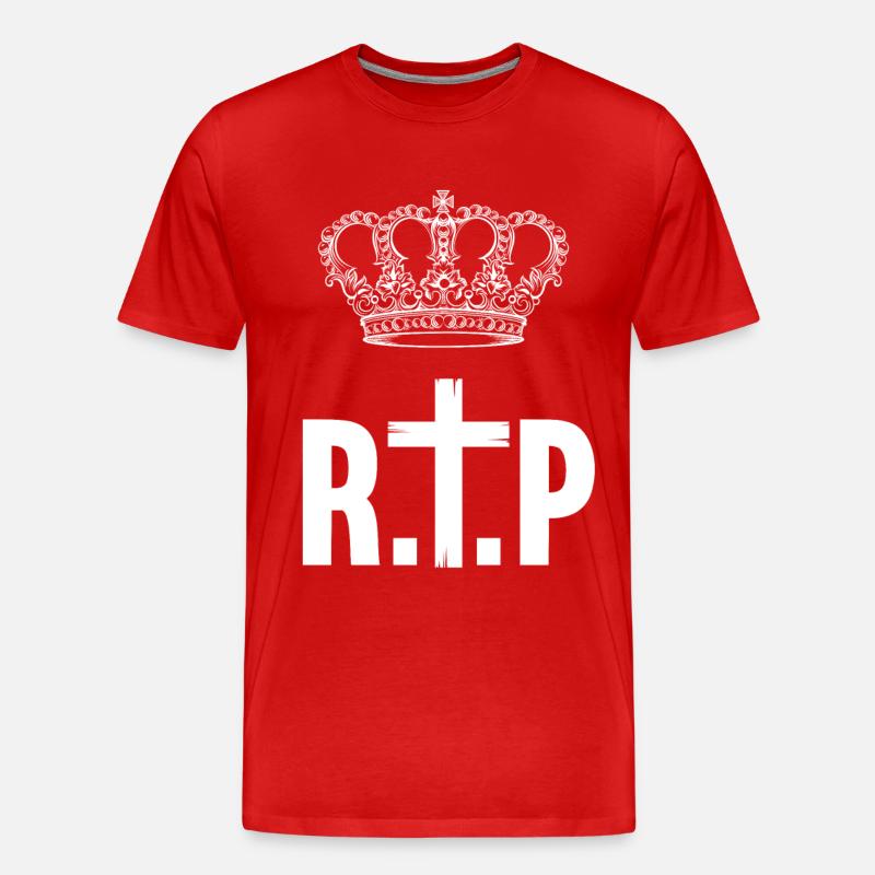 RIP Queen - Männer Premium Bio T-Shirt - Rot