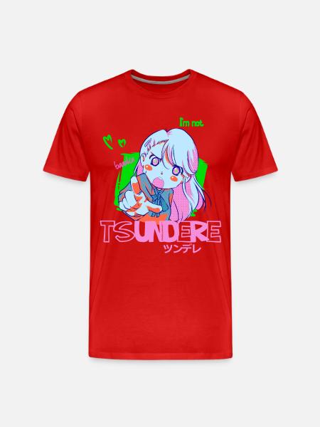 tsundere - T-shirt bio Premium Homme - rouge