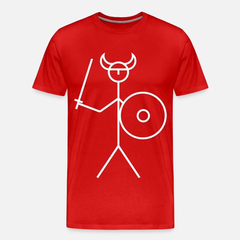 Viking - Männer Premium Bio T-Shirt - Rot