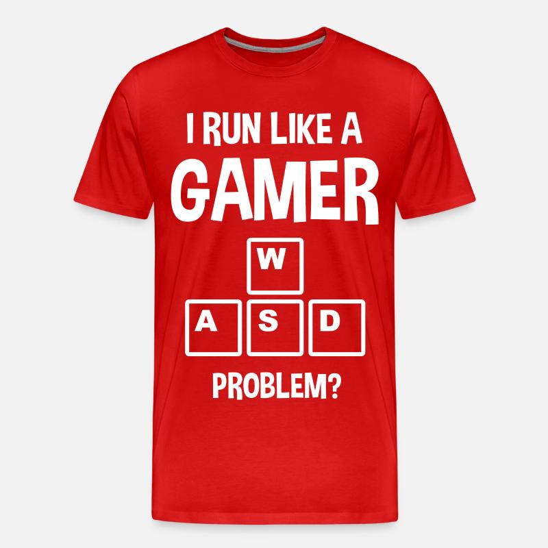 Gaming - Männer Premium Bio T-Shirt - Rot