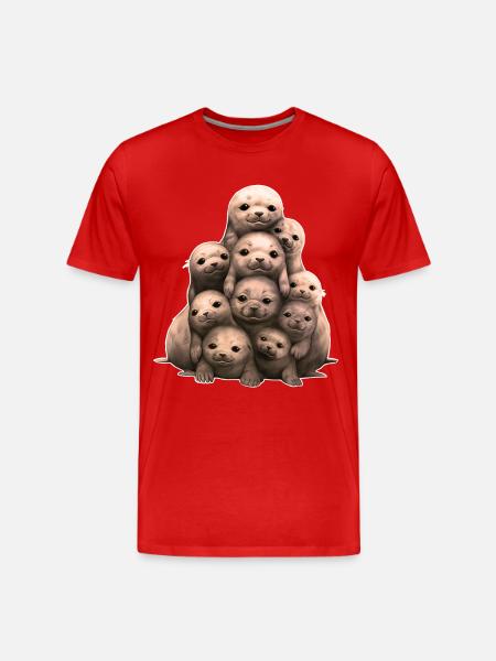 Seals Seals - Men's Premium Organic T-Shirt - red