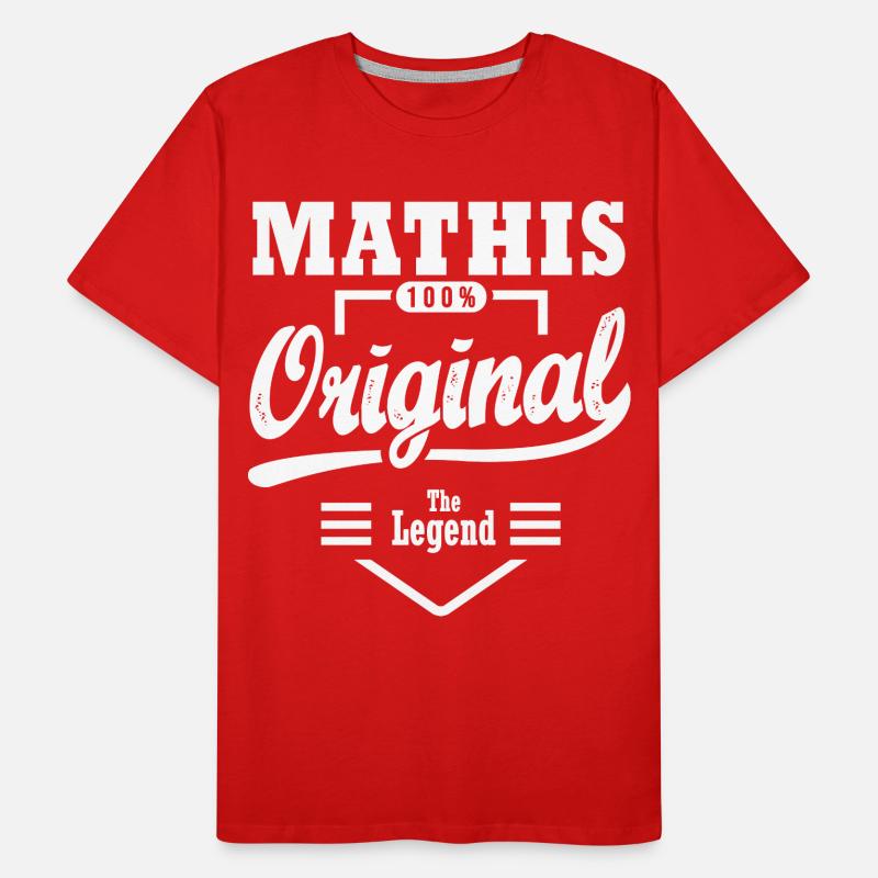 MATHIS T shirt custom Mathis first name mathis Men's Premium Organic T-Shirt