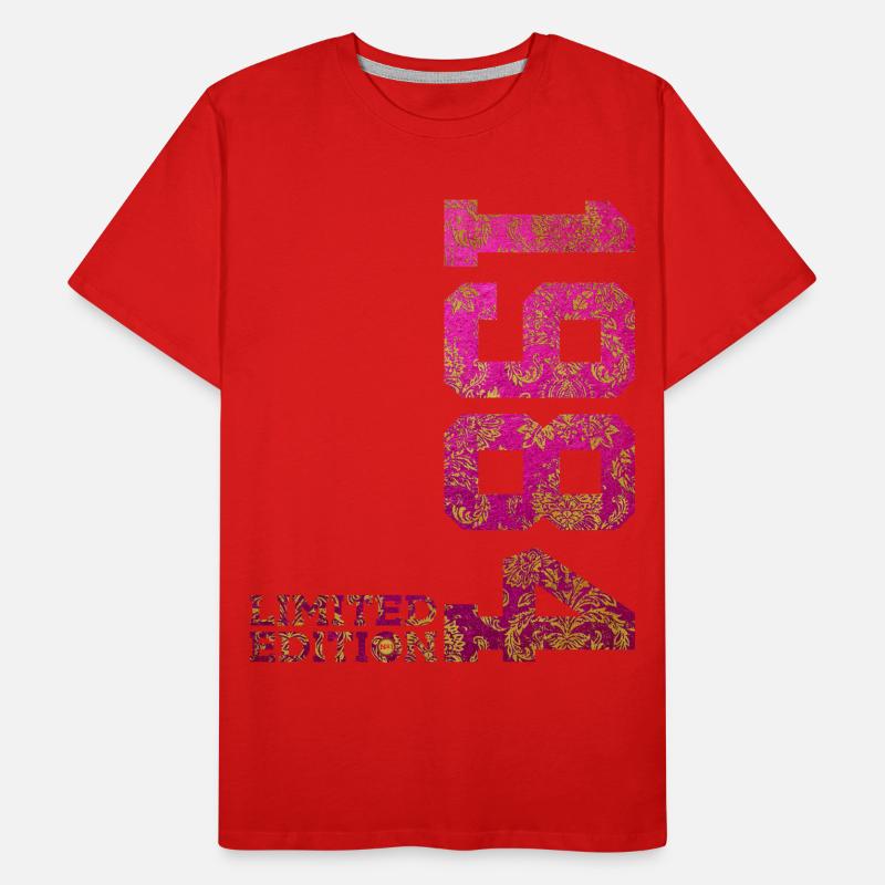 42E ANNIVERSAIRE ÉDITION LIMITÉE ROSE 1984 T-shirt bio Premium Homme