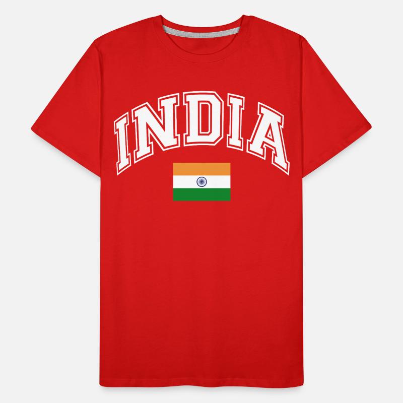 Drapeau de l’Inde T-shirt bio Premium Homme
