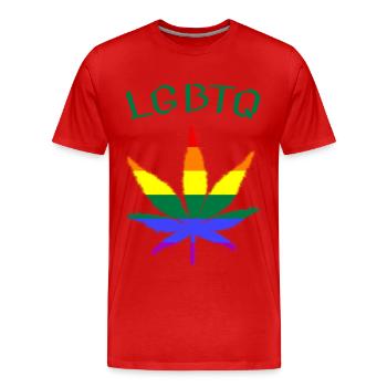LGBTQ - Männer Premium Bio T-Shirt - Rot - Vorne - Damien (186cm)
