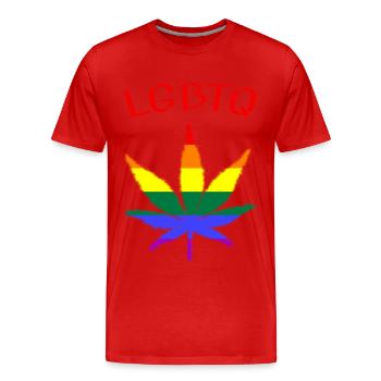 lgbtq - Männer Premium Bio T-Shirt - Rot - Vorne - Damien (186cm)