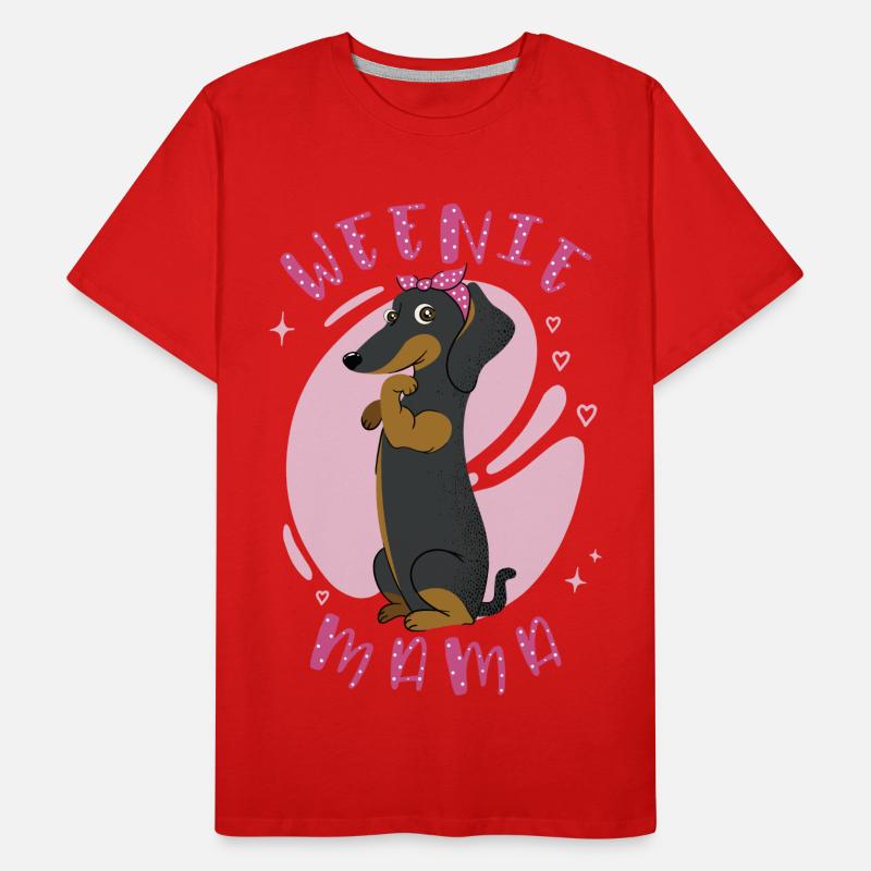 Weenie Maman Teckel T-shirt bio Premium Homme