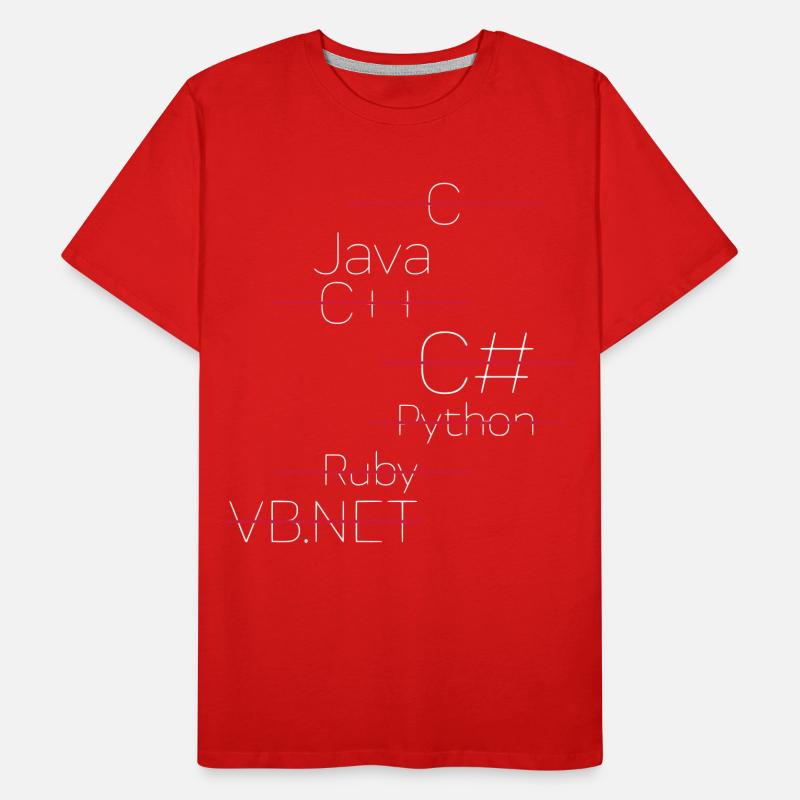 JAVA CODING / PROGRAMMING LANGUAGE Men's Premium Organic T-Shirt