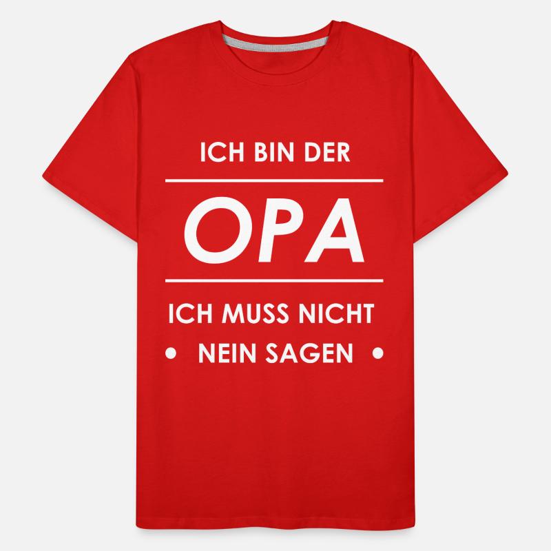 Opa, Bester Opa, stolzer Opa, Opa Geschenk Männer Premium Bio T-Shirt