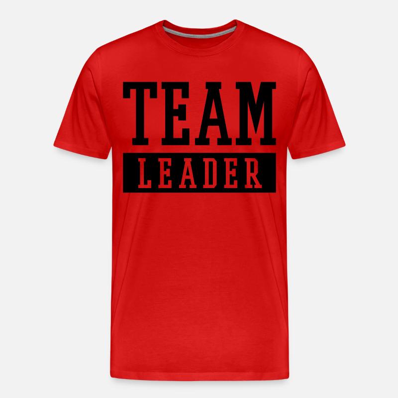 Team Leader - Männer Premium Bio T-Shirt - Rot
