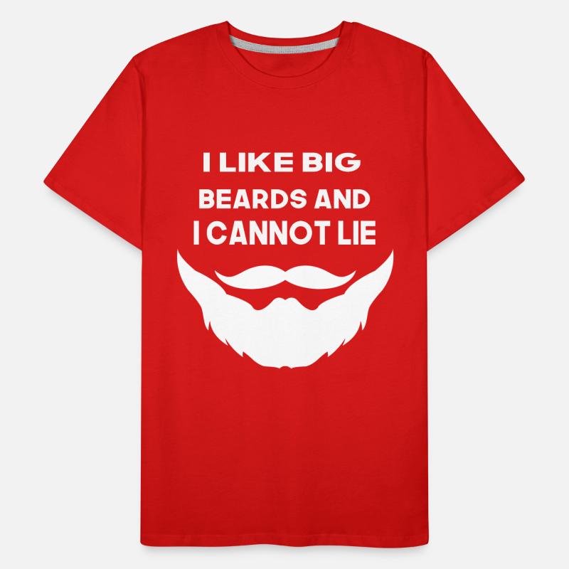 i like big beards and i cannot lie Männer Premium Bio T-Shirt