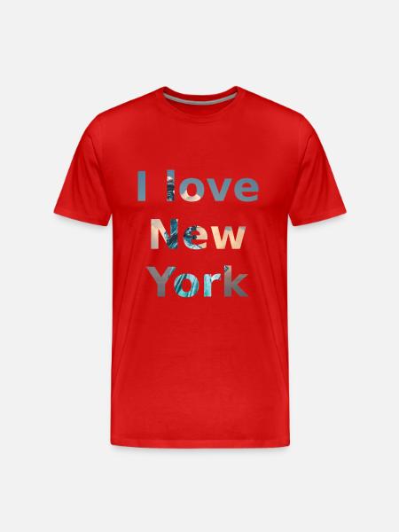 I love New York - Men's Premium Organic T-Shirt - red