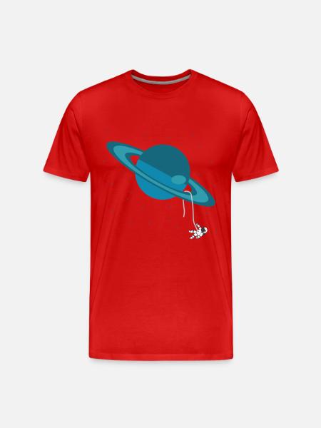 Saturn - Männer Premium Bio T-Shirt - Rot