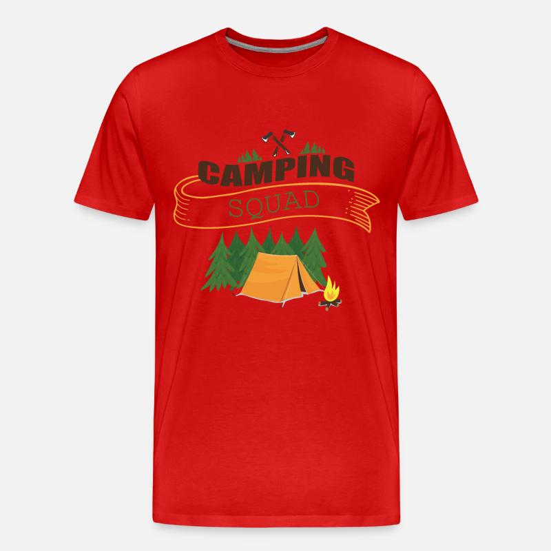 CAMPING SQUAD Team Camping - Männer Premium Bio T-Shirt - Rot