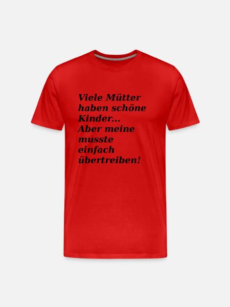 Funny saying - Men's Premium Organic T-Shirt - red