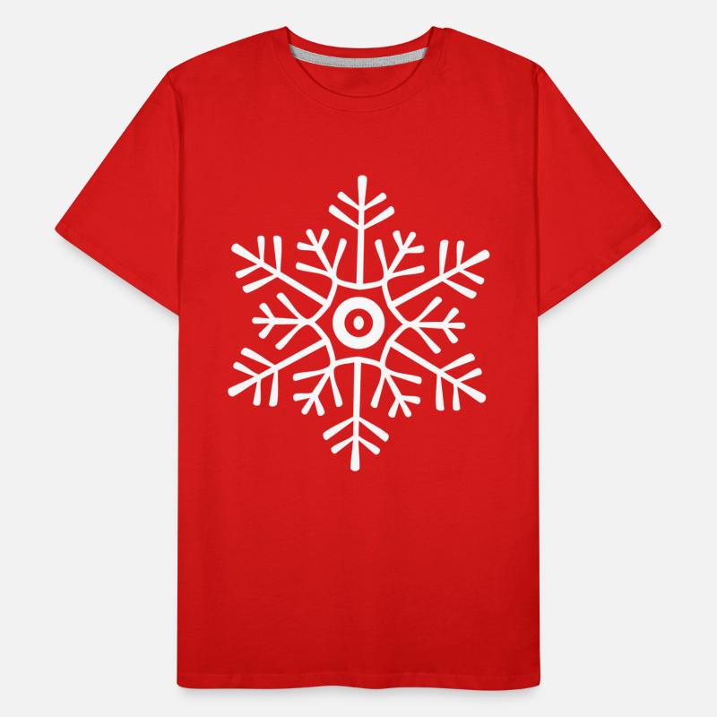 Schneeflocken Männer Premium Bio T-Shirt