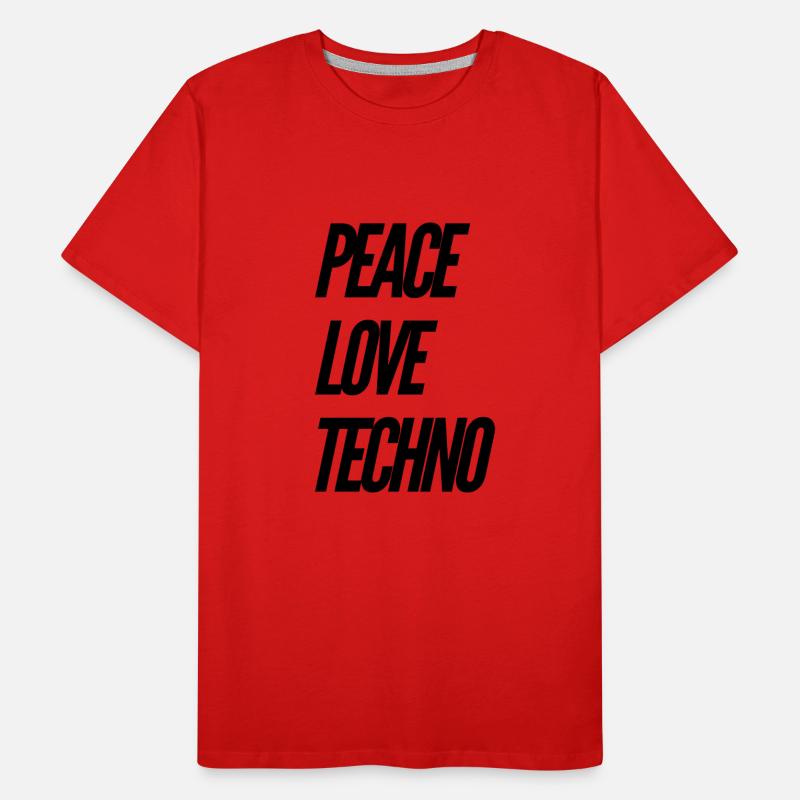T-shirts Technorave | Techno Musique Idée de cadeau T-shirt bio Premium Homme