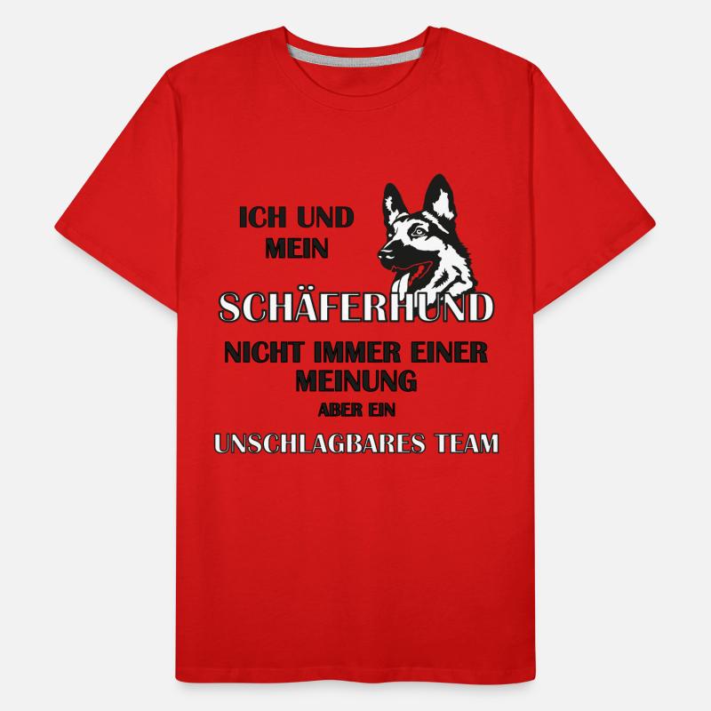Schäferhund Männer Premium Bio T-Shirt