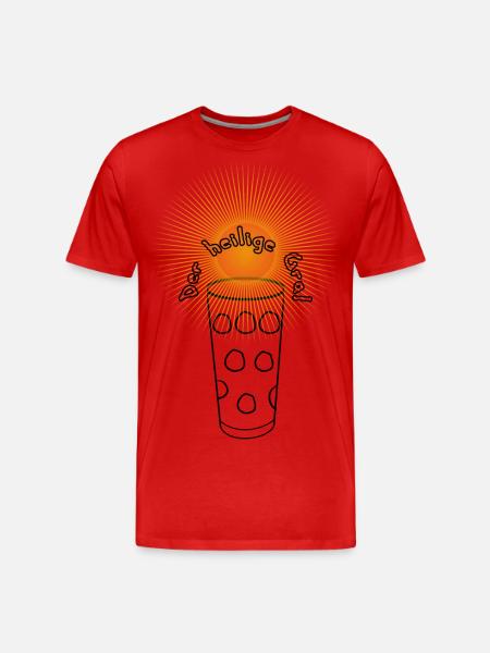 Der heilige Gral - Männer Premium Bio T-Shirt - Rot