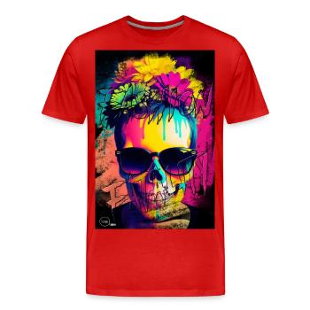 FASHION FATALITY 5 By Yume Origins - Men's Premium Organic T-Shirt - red - Front - Damien (186cm)