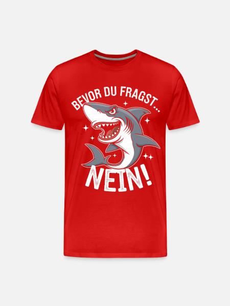 Requin Requin Requins Requin - T-shirt bio Premium Homme - rouge