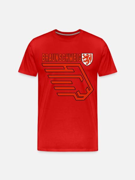 Braunschweig - Männer Premium Bio T-Shirt - Rot