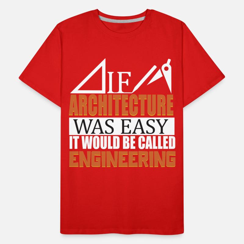 Architecture Engineering Architecture Profession Men's Premium Organic T-Shirt