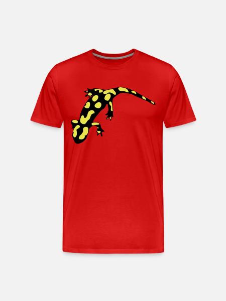 Feuersalamander (ital.) - Männer Premium Bio T-Shirt - Rot