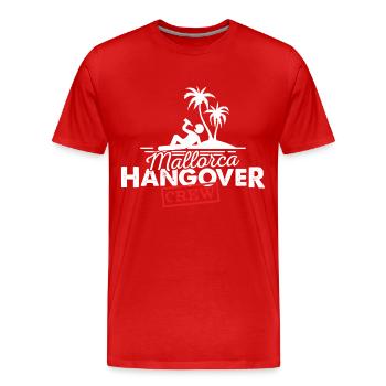 Mallorca Hangover Crew Malle - Männer Premium Bio T-Shirt - Rot - Vorne - Damien (186cm)