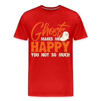 Ghost Hunters Ghosts Paranormal Investigation - Men's Premium Organic T-Shirt - red - Front - Damien (186cm)
