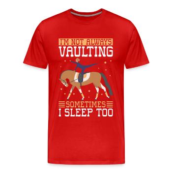 | de voûte Sport équestre Cadeau équestre - T-shirt bio Premium Homme - rouge - Devant - Damien (186cm)