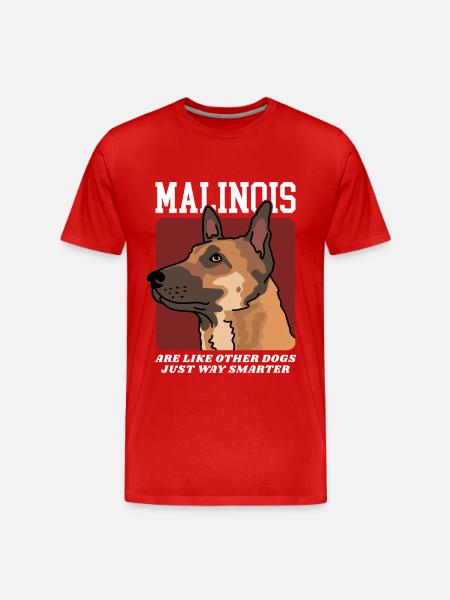 Belgian Shepherd | Malinois Dog Gift - Men's Premium Organic T-Shirt - red