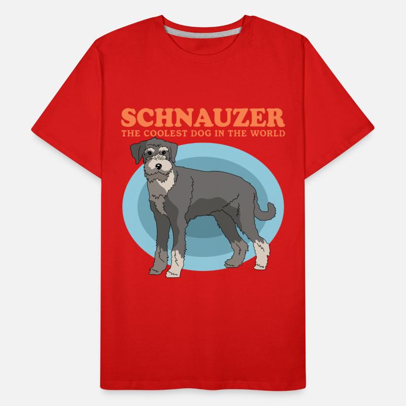 Schnauzer Hundebesitzer Hunde Geschenk Männer Premium Bio T-Shirt
