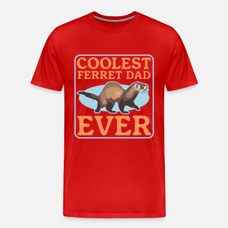 Frettchen Dad Frettchen Liebhaber Geschenk - Männer Premium Bio T-Shirt - undefined