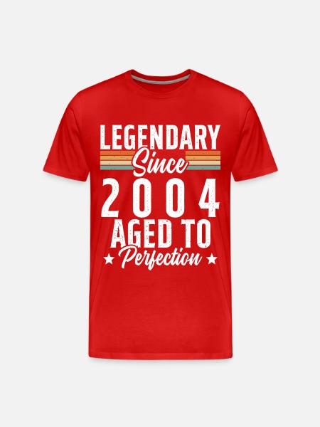 Legendary since 2004 - Men's Premium Organic T-Shirt - red
