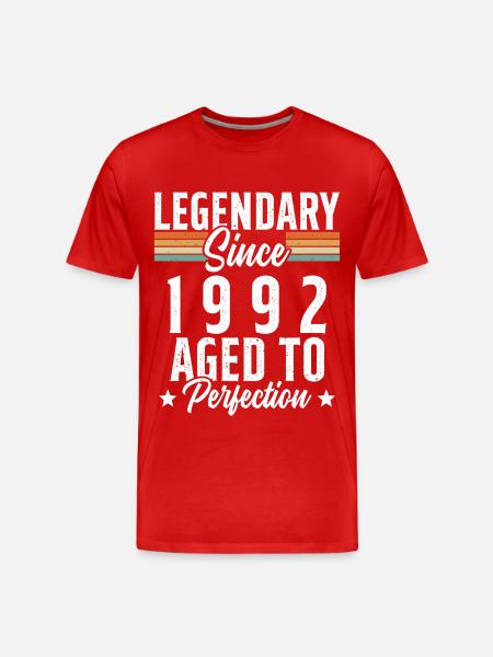 Legendary since 1992 - Men's Premium Organic T-Shirt - red
