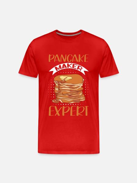 Pancakes Pancakes Pancake Gift - Men's Premium Organic T-Shirt - red